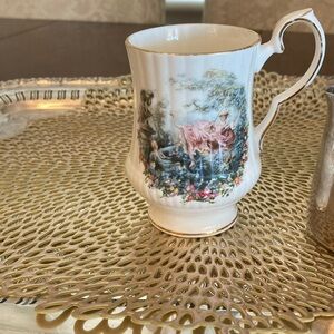 Vintage Bone China Coffee Cup